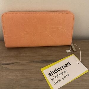Ahdorned Faux Leather 8 card holder wallet